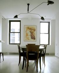 Serge Mouille 3 Arm Ceiling Lamp Ceiling Lamp Ceiling Lamp Dining Room Traditional Dining Room Table