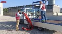 Loading and unloading glass with Skipper Lift -GL