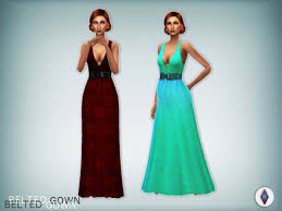 I noticed the movie and tv on the projector is fuzzy/blurry. Movie Hangouts Belted Gown Recolors The Sims 4 Catalog