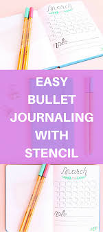 Do You Want Save Time With Your Bullet Journaling This Stencil Is Perfect For Bullet Journaling Bullet Journal Stencils Planner Bullet Journal Bullet Journal