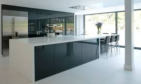 Kitchen Awesome Black Acrylic High Gloss Kitchen Cabinets With White Countertop In Moder High Gloss Kitchen Cabinets Gloss Kitchen Cabinets High Gloss Kitchen