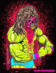Of retrocartoondrawings dropping a series of videos of me drawing and coloring ultimate warriors mask thank u warrior!!! Zombie Ultimate Warrior Mc Death Bear