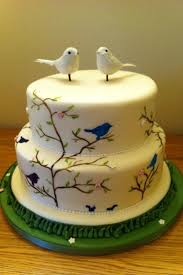 My Tree And Birds Wedding Cake By Cakes For All Near Banbury Love The Tiny Squirrels A The Bottom Wedding Cake Birds Cake Cupcake Cakes