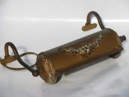 These have a large clip that easily clamps onto the headboard. Antique Bed Headboard Lamp Vintage Electric Reading Light W Canister Shade