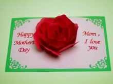 Stick on the flower stem. 82 Best 3d Mothers Day Card Template Now By 3d Mothers Day Card Template Cards Design Templates