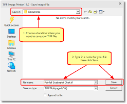 how to convert excel charts to specified tiff images