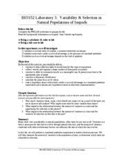 Natural selection, which is darwin's theory of evolution, plays a key role on species survival. Lab 3 Natural Selection Bio152 Laboratory 3 Natural Selection The Lab 3 Assignment Involves The Completion Of An Individual Assignment Assignment Course Hero