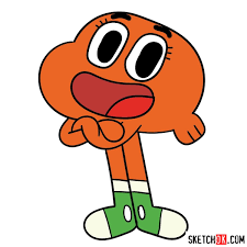 You might also be interested in our other characters from the amazing draw a rectangle with rounded corners and also draw a pill shape on the bottom right of the rounded rectangle. How To Draw Darwin Watterson Sketchok Easy Drawing Guides