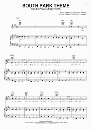 South Park Theme Piano Sheet Music Onlinepianist