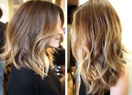 Balayage Haarkleuren En Balayage Kapsels Een Van De Meest Hippe Haarkleuren Voor 2015 De Balayage Dit Is Een Franse Ve Halflange Kapsels Kapsels Haarstijlen