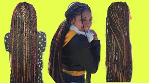 Trenzas africanas sueltas de colores. Trenzas Africanas Sueltas Con Kanekalon Tejido Africano Y Tornillo Youtube