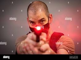 U.S. AIR FORCE ACADEMY, Colo. -- Maj Daniel Speir uses a Shot Indicating  Resetting Trigger (SIRT) Training Pistol during the completion of his Air  Force Combatives Program (AFCP) Master Instructor Certification at