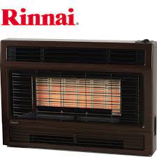 Includes isolation and prv valves; Rinnai 2001 Space Heater Inbuilt Metallic Brown Energy Hothouse