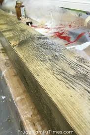 From tool marks, to bug holes and cracks, old wood has texture. How To Make Diy Faux Beams With Wood For Less Than 20 Frugal Family Times