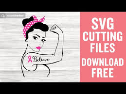 Download Rosie The Riveter Svg Believe Svg Rosie Svg Instant Download Breast Cancer Svg Shirt Design Riveter Svg Pink Ribbon Svg Png Dxf 0338 Freesvgplanet