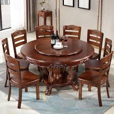 Dining table room furniture speak a lot about you as an individual and as a family. Solid Wood Dining Table With Turntable Round Dining Table Chinese Style Large Round Table Dining Table And Chair Combination Dining Tables Aliexpress