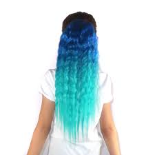 Ships from and sold by s,shop. Amazon Com Unicorn Hair Teal Blue To Aqua Green Ombre Wavy Ponytail Hair Extensions Beauty