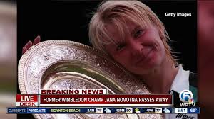 Jana novotná (born 2 october 1968 in brno, czechoslovakia) is a former professional tennis player from the czech republic. Former Wimbledon Champion Jana Novotna Dies At 49 Youtube
