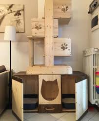 14 Facons De Cacher La Litiere Du Chat Et De L Integrer A La Decoration De La Piece Litiere Chat Arbre A Chat Meuble Pour Animal De Compagnie