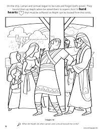 There are a few colouring pages that can be used for this particular story. Find Hard Hearts So Nephi Can Be Loosed From The Cords Coloring Pages Printable