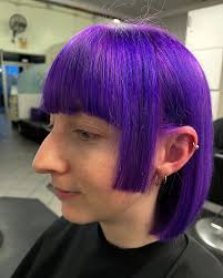 Geometric bob cut, AKA “Asian Modern cut”! We absolutely love these unique  looks and have so much fun with them! Thanks for coming in!! Cut by: Jay  Call us at 562-795-5885 or