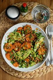 Assiette Chaude Froide De Lentilles Patate Douce Sautee Avocat Passion Gourmandise Patate Douce Sautee Manger Sainement Recette Recettes De Cuisine