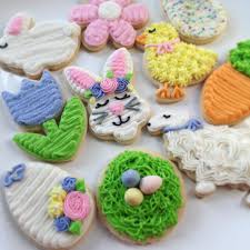 Working On Some Easter Cookies Tonight Eastercookies Bunnycookies Buttercreamcookies Cute Love Easter Cookies Bunny Cookies Cookie Decorating