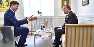 Annie lööf (c), ebba busch (kd), nyamko sabuni (l). Mycket Kaffe Och Fa Besked