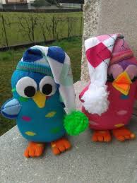 Rosita E Brunildo Gufetti Fatti A Mano Con Calzini Colorati Sock Dolls Sock Animals Sock Crafts