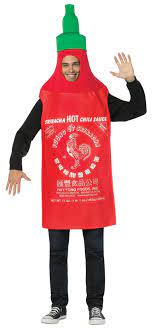 Sriracha Tunic Costume Hot Sauce Costume Clever Halloween Costumes Mens Halloween Costumes
