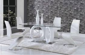 From striking, high gloss centrepieces to contemporary takes on traditional dining sets, decking out a modern dining room is a fun update project for the home. White Z Chairs Glass Top Dining Room Set D9002dt