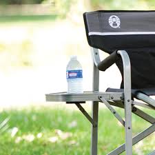 Deck Chair With Table Aluminum Chairs Coleman Aluminum Deck Chair With Table Black