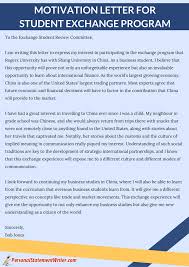 See This Motivation Letter For Student Exchange Sample And Get Writing Immediately If You Need M Student Exchange Program Exchange Student Motivational Letter