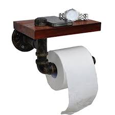 Wcui Wooden Toilet Paper Holder Roll Paper Rack Toilet Paper Holder Bathroom Racks Flowerpot Rack Bathroom Industrial Wind Retro Creative 20 13 13cm Select Size 20 13 13cm Buy Online In Bahamas At