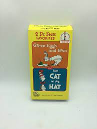 2 Dr Seuss Favorites Green Eggs And Ham The Cat In The Hat Vhs 1994 Cc Green Eggs And Ham Green Eggs Seuss