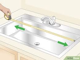 3 ways to measure a kitchen sink wikihow