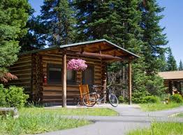 Chapel of the transfiguration and mormon row historic district are notable landmarks, and the the setting is gorgeous; Jenny Lake Lodge Grand Teton National Park