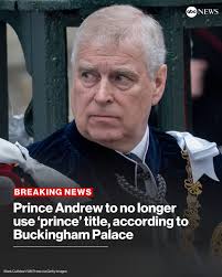BREAKING: King Charles has removed Prince Andrew's titles and he will now  be known as Andrew Mountbatten Windsor, Buckingham Palace says. Read more:  https://abcnews.visitlink.me/utimWN