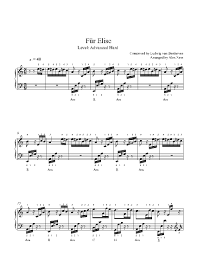 Fur elise is one of the most amazing piano songs that has been made especially for this musical instrument. Fur Elise By Ludwig Van Beethoven Piano Sheet Music Advanced Level