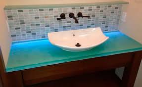 glass vanity top thinkglass custom