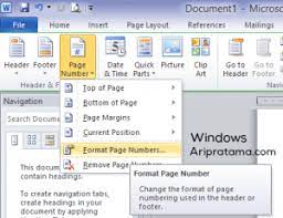 Salah satunya adalah membuat halaman di word. Cara Membuat Halaman Romawi Dan Angka Aripratama Com