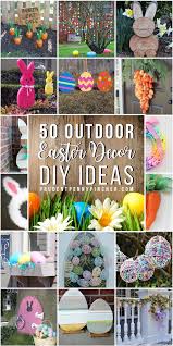 A touch of spring was added into this table with different décor that added a perfect festive touch. 50 Best Diy Outdoor Easter Decorations Easter Decorations Outdoor Easter Yard Decorations Spring Easter Decor