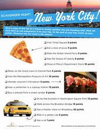 New York City Scavenger Hunt Worksheet Education Com City Scavenger Hunt New York City Vacation New York Theme