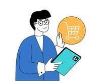person promoting their online store on social media resmi