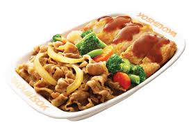 Paketnya terdiri dari smangkok nasi jepang pulen sprt yg buat sushi gitu diatasnya ada. Beef Teriyaki Chicken Bowl Yoshinoya Hong Kong