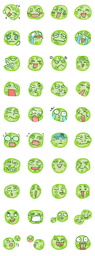 顔だけボルボックス? | LINEスタンプ検索 STARCHERスターチャー