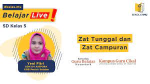Zat Tunggal Dan Zat Campuran Youtube