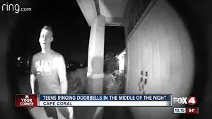 Teen Caught On Camera Playing Ding Dong Ditch