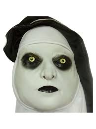 Ashley GAO Nun Modelling Mask Halloween Props Realistic Horror Atmosphere  Party Props Masquerade Performance Accessories : Amazon.de: Toys