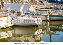 Cervia Ra Italy May 17 2019 Boats Mooring In Port Channel Of Cervia Please Repin Cervia Ravenna Adriaticsea Romagna Stock Photos Italy Home Art